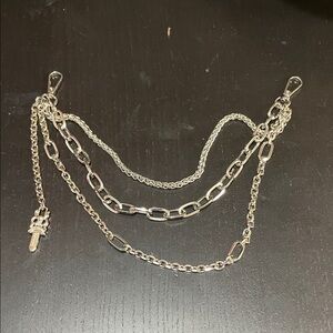 Silver Multi-Layer Purse Accessory